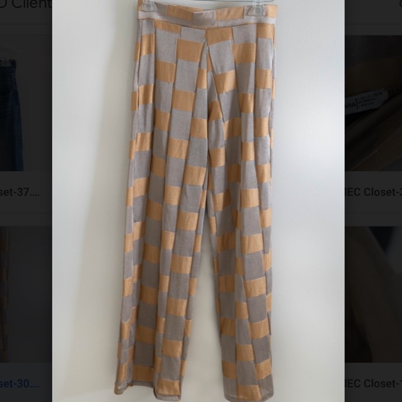Zara Gold and Silver Sheer Pants - Picture 2 of 9